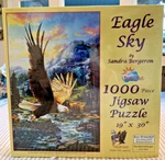 Sunsout Eagle Sky 1000 Piece Jigsaw Puzzle By Sandra Bergeron Complete 19X30. Fixed Price $19.99.