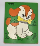 Vintage Playskool Puzzle Puppy Love Wooden 165-1 9 Pieces. Fixed Price $12.95.