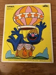 Vintage Playskool 315-21 Grover 10 Piece Sesame Street Wood Muppets Puzzle 1979. Fixed Price $9.00.