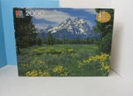 Grand Teton National Park Wyoming 2000 Piece Puzzle 1986 Milton Bradley 4565-12. Fixed Price $23.99.