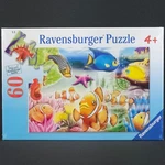Ravensburger Under The Jigsaw Puzzle 60 Pcs Fish Age 4-7 #095124 Sealed. Fixed Price $9.95.