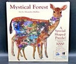 Sunsout 1000 Jigsaw Puzzle Mystical Forest Special Shape Deer - New & Sealed. Fixed Price $18.99.