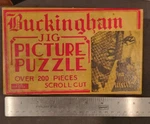 Vintage 1930'S Milton Bradeley Buckingham Jig Puzzle Winter The Woods. Fixed Price $25.00.