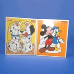 Vintage Playskool Disney Mickey Mouse & Donald Duck 101 Dalmatians Wood Puzzle. Fixed Price $24.99.