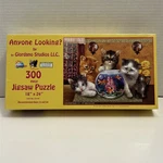 Sunsout Anyone Looking? Cats Kittens 300 Piece Puzzle 18X24 New Sealed (read). Fixed Price $9.95.