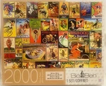 Bicycle Posters Big Ben Milton Bradley Jigsaw Puzzle 2000 Pieces 24 X 32. Fixed Price $12.96.