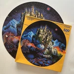 Vintage 1984 Citadel Dragon Castle 500 Pc Round Jigsaw Puzzle Kirwan Fantasy. Fixed Price $38.00.