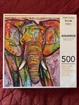 Aquarius Select Dean Russo Elephant 500 Piece Jigsaw Puzzle 2017. Fixed Price $8.00.
