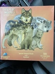 Sunsout 1000 Piece Jigsaw Puzzle Wolf Song Dennis Rogers Special Shaped Die Cut. Fixed Price $24.95.