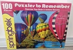 Springbok Puzzles To Remember - Take Flight 100 Pc Hot Air Balloons New Sealed. Fixed Price $22.50.