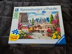Ravensburger Rooftop Garden 500 Piece Large Format Jigsaw Puzzle Complete. Fixed Price $21.24.