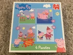 Peppa Pig Seasons Puzzles (4, 6, 9, 16 Pieces) Ages 3+ Jumbo 2003. Fixed Price $8.99.