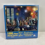Vintage Jigsaw Puzzle Manhattan New York Skyline Firework Twin Towers- Sealed!. Fixed Price $16.19.