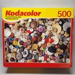 Kodacolor Roseart Buttons, Puzzle 500 Pieces 13 X 19 Sealed Nos New. Fixed Price $14.00.