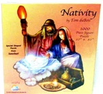 Sunsout Nativity Jigsaw Shaped Puzzle 1000 Pieces 27" X 32" Made In Usa New. Fixed Price $36.99.
