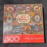 Vintage Springbok 1500 Merry Old Christmas Keepsake Puzzle By Bob Schneeberg. Fixed Price $59.00.