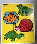 Lot Vintage Wood Puzzles Playschool 1982 & 1983. Made Usa. Ages To Yrs. Fixed Price $21.99.