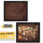 Usa Map, Wooden Puzzle, Perfect Wall Art Travel, Cor. Fixed Price $20.23.