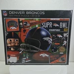 Nfl Denver Broncos 500 Piece Collage Puzzle 24 X 18. Fixed Price $16.99.