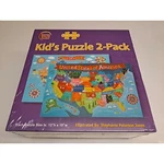 Round World Junior Kid 100 Puzzle 2-PACK Our / Usa. Fixed Price $27.99.