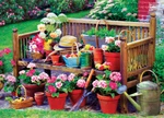 Eurographics Garden Bench 1000 Piece Jigsaw Puzzle. Fixed Price $22.99.