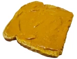 Food Vintage Constructive Playthings Bread With Peanut Butter Rubber. Fixed Price $12.74.