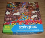 Chocolate Sensation Springbok 400 Piece Jigsaw Puzzle 26X20" Complete. Fixed Price $18.00.