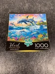 Buffalo Paradise Vivid 1000 Piece Puzzle Dolphins Below & Above The Sea. Fixed Price $22.95.