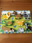 Melissa & Dog Pets Wooden Puzzle Toy Kids Jigsaw. Fixed Price $9.99.