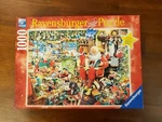 Ravensburger Santa's Final Preparations 1000 Pc Jigsaw Puzzle Christmas Complete. Fixed Price $39.00.