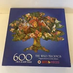 Complete Tree Shaped 600 Pc Bits & Pieces Jigsaw Puzzle "the Wild Tropics". Fixed Price $11.99.