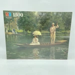 Vintage Milton Bradley 1500 Jigsaw Puzzle Alan Maley Past Impressions Sealed. Fixed Price $15.30.