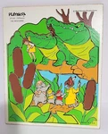 Playskool Wooden Frame-tray Pieces 1970'S Walt Disney Rescuers Puzzle #375-04. Fixed Price $14.99.