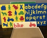 1983 Lauri Teaching Toys Crepe Rubber Puzzle Word Play Alphabet #2308 Usa. Fixed Price $35.00.