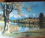 Vintage Blue Ribbon 1000 Piece Puzzle Geroldsee Germany 26X20. Fixed Price $12.60.