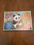 Built-rite Forest Fantasy Puzzle 1970S Colorful Art Panda Flowers 100+ Pieces. Fixed Price $25.00.