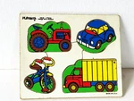 Vintage Playskool Puzzle Things With Wheels Kids 180-04. Fixed Price $7.00.