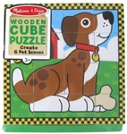 Melissa & Doug Wooden Cube Puzzle Pets 6 Scenes Kids Toy New Sealed. Fixed Price $10.99.