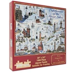 Heritage Puzzles Lighthouses Of The Great Lakes - 1000 Pieces Size: 30" X 24". Fixed Price $45.41.