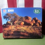 Devil Marbles Australia Jigsaw Puzzle North Territory 1996 Milton Bradley Nwt. Fixed Price $24.00.