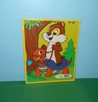 Tee Pee Toys No 1212 Frame Tray Puzzle Disney Chipmunk / Turtle Jessup Paper Co. Fixed Price $10.19.
