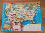 Vintage 1960S Whitman Publishing "a Picture Map Puzzle Of The Usa" #4519. Fixed Price $17.00.
