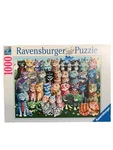 Ravensburger Cat Jigsaw Puzzle Family Reunion 1000 Piece Softclick 2017 Complete. Fixed Price $18.99.