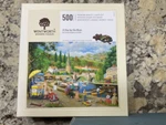 Wentworth Wooden Jigsaw Puzzle, 500 Pc, Day By The River Derek Roberts. Fixed Price $73.00.