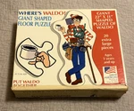Vintage Great American Puzzle Factory "where's Waldo?" Giant Shaped Floor. Fixed Price $8.89.