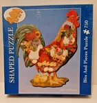 New Sealed Bits And Pieces Rooster Shaped Puzzle Morning Call 750 Pcs. Fixed Price $12.95.