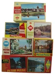 Vtg Lot Of 7 Built Rite Picture Puzzles 500-1000 Pieces Landscapes Jigsaw. Fixed Price $39.99.