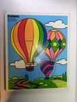 Vintage Playskool Wooden Puzzle "up, And Away!" 186-16. Fixed Price $8.00.