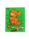 Garfield Playskool Wooden Tray Puzzle #250-10, Pieces, 1978, Made In Usa. Fixed Price $14.00.