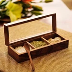 Wooden Spice Box Hand Engraved Sheesham Masala Dabba Namak Daani Wit.... Fixed Price $100.01.